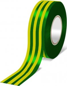 Dedra Taśma elektroizolacyjna PVC żółto-zielona 19mmx10m 1