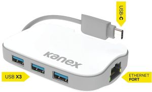 HUB USB Kanex 1x RJ-45  + 3x USB-A 3.0 (K181-3PX1E-WT) 4