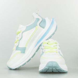 Estetino Sneakersy na koturnie kolorowe białe-37 6