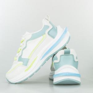 Estetino Sneakersy na koturnie kolorowe białe-41 5