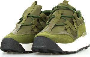 Estetino Sneakersy na platformie z zamszowymi wstawkami zielone khaki-39 6