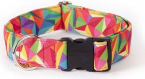 Dingo Obroża regulowana America-Kolorado 3 x 60 cm (35-55 cm) kalejdoskop 2