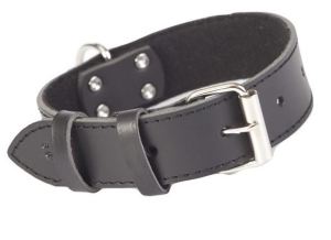 Dingo obroża skórzana ozdobna podszyta filcem szer. 1,0 cm, dł. 30 cm - 13705 2