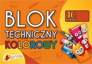 Shan Blok techniczny kolorowy A3 1