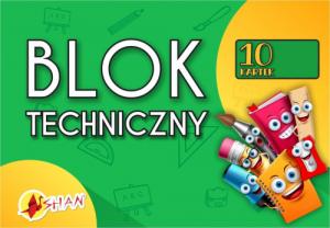 Shan Blok techniczny biały A3 1