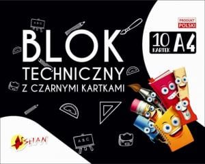 Shan Blok techniczny z czarnymi kartkami A4 1