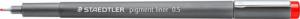 Staedtler Pisak techniczny Pigment Liner 0.5mm S308 czerwony nr 6563 1
