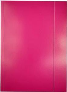 OKOFFICE Teczka lakierowana z gumką A4 Granatowa 13