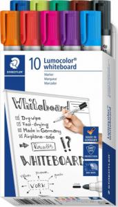 Staedtler Marker suchościeralny do tablic 10 kolorów opak Staedtler 1