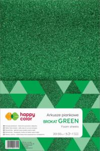 Happy Color Pianka Happy Color brokatowa 20x30 cm 5 ark Zielony 1