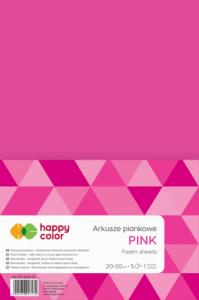 Happy Color Pianka Happy Color jednokolorowa 20x30 cm 5 ark Ciemna różowa 1