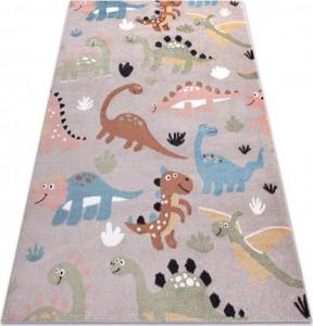 Dywany Łuszczów Dywan FUN Dino dla dzieci, dinozaury beż, 120x170 cm 1