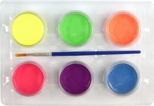 Titanum Farby do malowania twarzy 6 kolorów NEON Flamingo 2