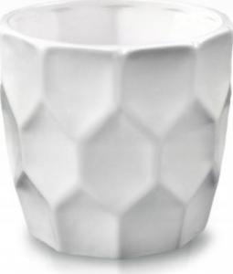 Polnix Doniczka ceramiczna na kwiatki 12,5 cm biała 1