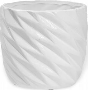 Polnix Doniczka ceramiczna na kwiaty 12,5 cm biała 1
