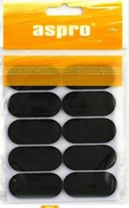 Midas Podkładki filcowe samoprzylepne 2x4,4 cm czarne 10 szt. 1