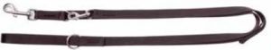 Dingo smycz przedłużana z taśmy polipropylenowej podwójnie zszywanej, 2.5 x 120-220 cm, czarna 1
