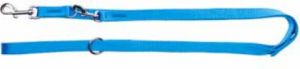 Dingo smycz przedłużana z taśmy polipropylenowej podwójnie zszywanej, 2.0 x 120-220 cm, niebieska 1