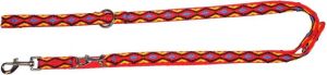 Dingo Winnetou Przedłużana 2.5/120-220cm z taśmy polipropylenowej Czerwona (13567) 1