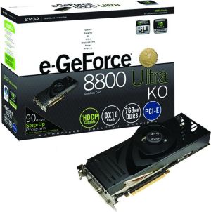 Karta graficzna EVGA GeForce 8800 8800 Ultra 768MB DDR3/384bit TV/DVI PCI-E KO (Knock-Out Edition) (0,8ns) (636/2250/1620) 1
