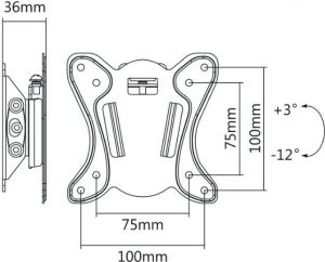 Maclean Uchwyt ścienny MC-715 13'' - 27'' 8