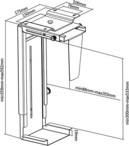 Uchwyt do komputera Maclean MC-713S 7