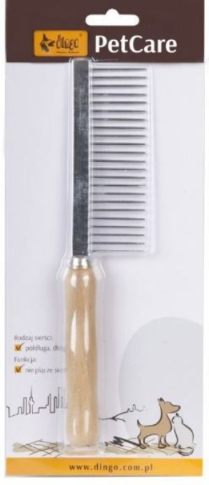 Dingo grzebień metalowy z drewnianą rączką 20 igieł - 16831 2