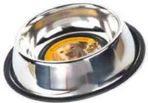 Dingo miska ze stali nierdzewnej z gumową podkładką dla spaniela 0,90 L - 14506 1