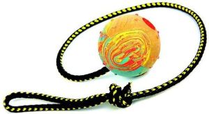 Dingo piłka aportowa na sznurku duża z kolcami, sznurek 60 cm - 17323 1