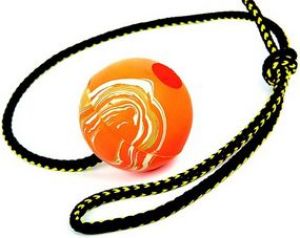 Dingo piłka aportowa na sznurku średnia, gładkasznurek 60 cm - 17299 1