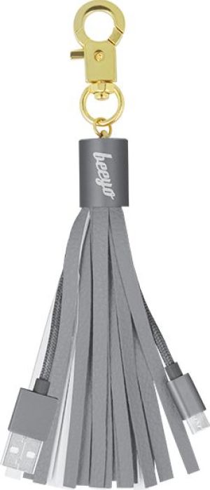 Kabel USB Beeyo Beeyo Micro Smart Fringe Cable srebrny - GSM020987 1