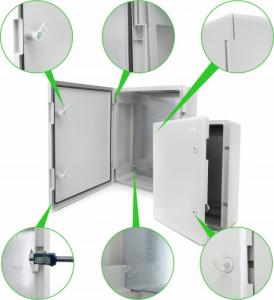 ELS Elektrotechnika ELS ELEKTROTECHNIKA SKRZYNKA SZAFA OBUDOWA ABS PLASTIKOWA ROZDZIELNICA NATYNKOWA 42x32x18 cm 420x320x180 mm 12