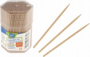Ravi Wykałaczki bambusowe extra w pojemniku 320 szt. 1