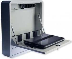 Techly Szafa Wisząca Antykradzieżowa do Laptopa, z półką i zamkiem (026845) 4