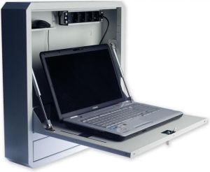 Techly Szafa Wisząca Antykradzieżowa do Laptopa, z półką i zamkiem (026845) 5
