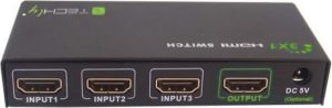 Techly 3-Portowy Przełącznik HDMI 3x1 4K*30Hz Pilot (309913) 4