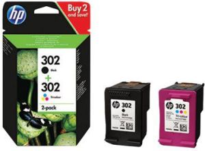 Tusz HP Toner Ink/302 Cart Combo 2-Pack (X4D37AE) 1