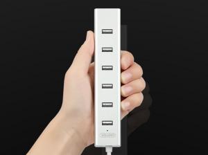 HUB USB Unitek Aluminiowy 7x USB 2.0 + zasilacz (Y-2183) 2