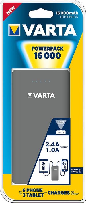 Powerbank Varta 57962 16000 mAh Srebrny  (57962101401) 5