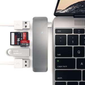 HUB USB Satechi 1x SD 1x microSD  + 3x USB-A 3.0 (ST-TCUHM) 3