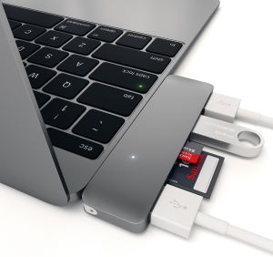 HUB USB Satechi 1x SD 1x microSD  + 3x USB-A 3.0 (ST-TCUHM) 6