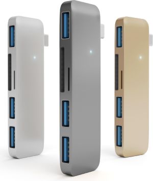 HUB USB Satechi 1x SD 1x microSD  + 3x USB-A 3.0 (ST-TCUHM) 8