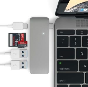 HUB USB Satechi 1x SD 1x USB-C 1x microSD  + 2x USB-A 3.0 (ST-TCUPM) 4