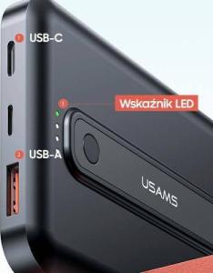 Powerbank Usams PB64 10000mAh Czarny 6