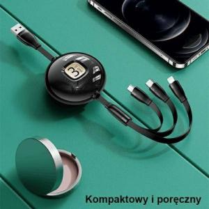 Kabel USB Usams USB-A - Lightning 1 m Zielony (Usa001135) 5