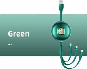 Kabel USB Usams USB-A - Lightning 1 m Zielony (Usa001135) 6
