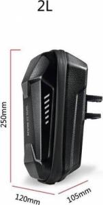 WildMan Etui/uchwyt na hulajnogę WILDMAN ES8X sakwa na ramę czarna/black 8