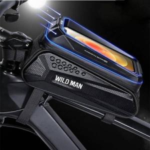 WildMan Etui/uchwyt rowerowy WILDMAN MS77 sakwa na ramę czarna/black 3