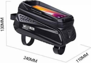 WildMan Etui/uchwyt rowerowy WILDMAN MS77 sakwa na ramę czarna/black 5