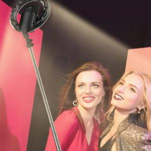 Usams USAMS Uchwyt na telefon z lampą LED tripod czarny/black ZB241ZJ01 (US-ZB241) 6